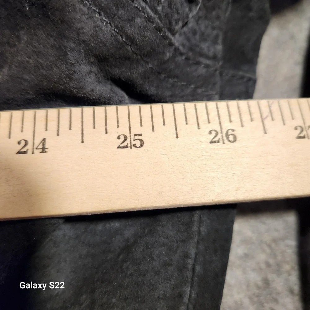 VINTAGE Showboat Las Vegas Suede‎ Jacket Mens Large Black Bomber I. Magnin 90s